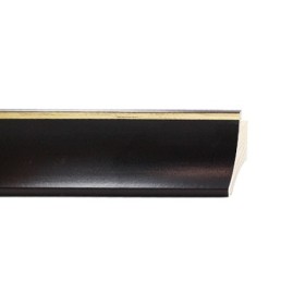 ENCADREMENT ( SANS VERRE ) "CLASSIC NOSTALGIA" NOIR/LIGNE DOREE (SECTION CADRE : 34-33 (L X H mm)) Eurobaguette 1 - Colorart