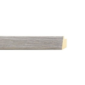 ENCADREMENT ( SANS VERRE ) "ESSENZA" INCLINE GRIS CERUSE (SECTION CADRE : 19-20 (L X H mm)) Eurobaguette 1 - Colorart