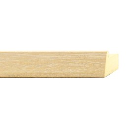 ENCADREMENT ( SANS VERRE ) "ESSENZA" NATUREL INCLINE CERUSE (SECTION CADRE : 19-35 (L X H mm)) Eurobaguette 1 - Colorart
