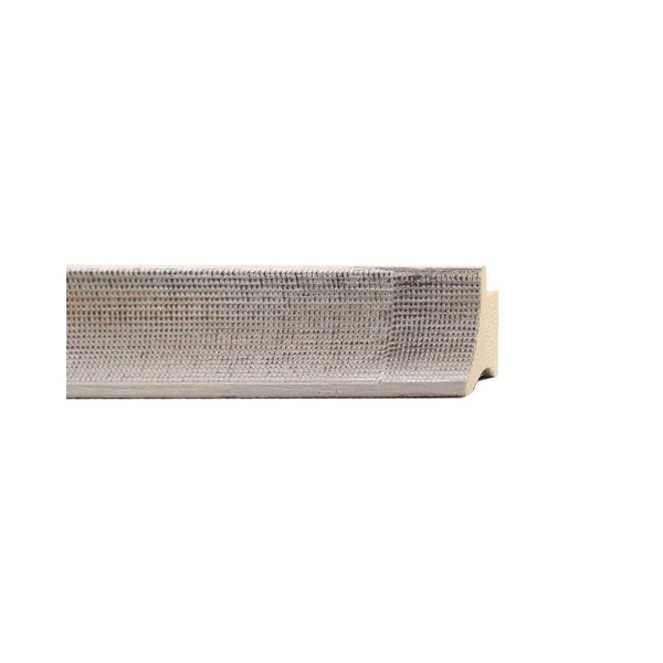 ENCADREMENT ( SANS VERRE ) "RAFFINATA" CREUX GRIS BROSSE (SECTION CADRE : 29-33 (L X H mm)) Eurobaguette 1 - Colorart 