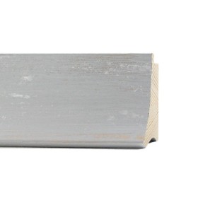 ENCADREMENT ( SANS VERRE ) "DELICATA" CREUX GRIS/ARGENT (SECTION CADRE : 63-33 (L X H mm)) Eurobaguette 1 - Colorart 