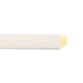 ENCADREMENT ( SANS VERRE ) "CONFIRMATION" PLAT BLANC 20X40 MM (SECTION CADRE : 20-40 (L X H mm)) Eurobaguette 1 - Colorart