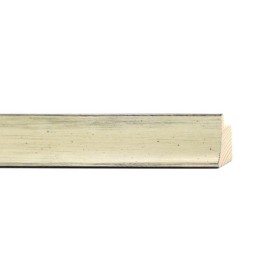 ENCADREMENT ( SANS VERRE ) "PIACEVOLE" CREUX ARGENT (SECTION CADRE : 23-20 (L X H mm)) Eurobaguette 1 - Colorart 