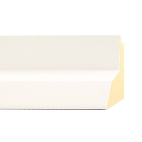 ENCADREMENT ( SANS VERRE ) CAISSE AMERICAINE TOP INCLINE BLANCHE AVEC FEUILLURE (SECTION CADRE : 58-66 (L X H mm)) Eurobaguette 