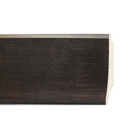 ENCADREMENT ( SANS VERRE ) "CLASSIC NOSTALGIA" BRUN FONCE/LIGNE ARGENTEE (SECTION CADRE : 63-33 (L X H mm)) Eurobaguette 1 - Col