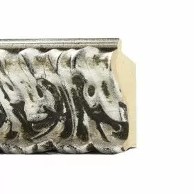 ENCADREMENT ( SANS VERRE ) BAROQUE RENVERSE ARGENT (SECTION CADRE : 75-50 (L X H mm)) Eurobaguette 1 - Colorart 