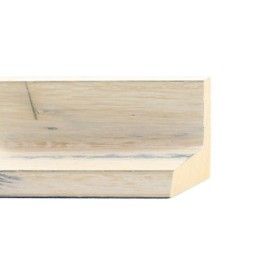 ENCADREMENT ( SANS VERRE ) CAISSE PIRAMIDE BLANC BLEU (SECTION CADRE : 50-50 (L X H mm)) Eurobaguette 1 - Colorart
