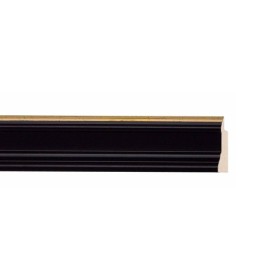 ENCADREMENT ( SANS VERRE ) CREUX NOIR FILET DORE (SECTION CADRE : 25-20 (L X H mm)) Eurobaguette 1 - Colorart