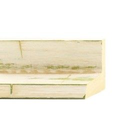 ENCADREMENT ( SANS VERRE ) CAISSE PIRAMIDE BLANC VERT (SECTION CADRE : 50-50 (L X H mm)) Eurobaguette 1 - Colorart 