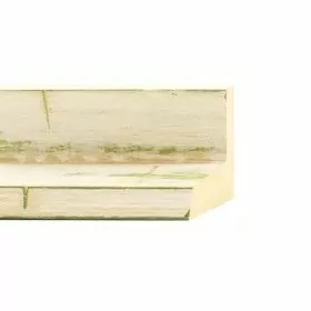 ENCADREMENT ( SANS VERRE ) CAISSE PIRAMIDE BLANC VERT (SECTION CADRE : 50-50 (L X H mm)) Eurobaguette 1 - Colorart 