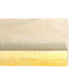 ENCADREMENT ( SANS VERRE ) BLANC CERUSE AVEC PARTIE JAUNE (SECTION CADRE : 70-30 (L X H mm)) Eurobaguette 1 - Colorart