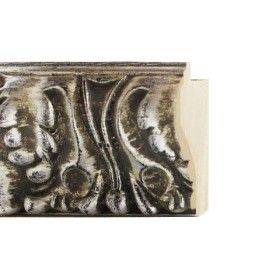 ENCADREMENT ( SANS VERRE ) BAROQUE RENVERSE ARGENT (SECTION CADRE : 63-35 (L X H mm)) Eurobaguette 1 - Colorart 