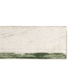 ENCADREMENT ( SANS VERRE ) BLANC CERUSE AVEC FILET VERT (SECTION CADRE : 50-20 (L X H mm)) Eurobaguette 1 - Colorart