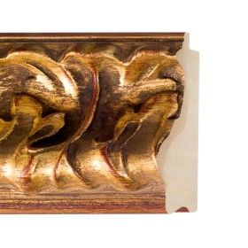 ENCADREMENT ( SANS VERRE ) BAROQUE OR OXIDE (SECTION CADRE : 85-45 (L X H mm)) Eurobaguette 1 - Colorart