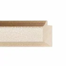 ENCADREMENT ( SANS VERRE ) BLANC ANTIQUE AVEC FILET DORE (SECTION CADRE : 47-45 (L X H mm)) Eurobaguette 1 - Colorart