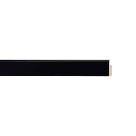 ENCADREMENT ( SANS VERRE ) "COSTA RICA" PLAT NOIR (SECTION CADRE : 15-15 (L X H mm)) Eurobaguette 1 - Colorart