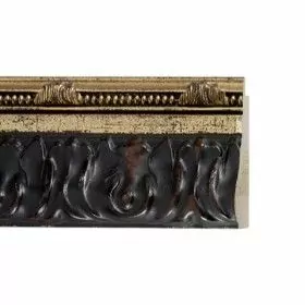 ENCADREMENT ( SANS VERRE ) BAROQUE WENGE ACCENT DORE ANTIQUE (SECTION CADRE : 61-42 (L X H mm)) Eurobaguette 1 - Colorart 