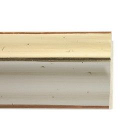 ENCADREMENT ( SANS VERRE ) IVOIRE AVEC FILET CREME (SECTION CADRE : 70-25 (L X H mm)) Eurobaguette 1 - Colorart