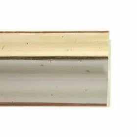 ENCADREMENT ( SANS VERRE ) IVOIRE AVEC FILET CREME (SECTION CADRE : 70-25 (L X H mm)) Eurobaguette 1 - Colorart 