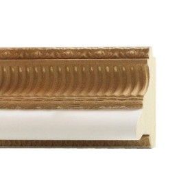 ENCADREMENT ( SANS VERRE ) PLÂTREE & ORNEMENT EN PÂTE À BOIS (SECTION CADRE : 67-37 (L X H mm)) Eurobaguette 1 - Colorart