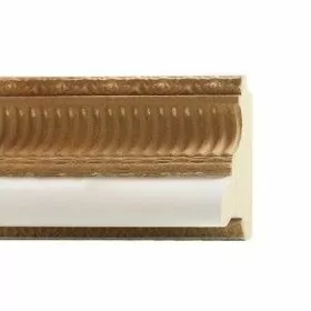 ENCADREMENT ( SANS VERRE ) PLÂTREE & ORNEMENT EN PÂTE À BOIS (SECTION CADRE : 67-37 (L X H mm)) Eurobaguette 1 - Colorart 