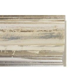 ENCADREMENT ( SANS VERRE ) BEIGE ARGENT PONCE (SECTION CADRE : 80-40 (L X H mm)) Eurobaguette 1 - Colorart 