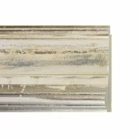 ENCADREMENT ( SANS VERRE ) BEIGE ARGENT PONCE (SECTION CADRE : 80-40 (L X H mm)) Eurobaguette 1 - Colorart 