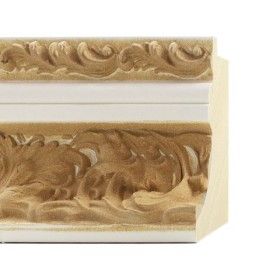 ENCADREMENT ( SANS VERRE ) PLÂTREE & ORNEMENT EN PÂTE À BOIS (SECTION CADRE : 88-59 (L X H mm)) Eurobaguette 1 - Colorart