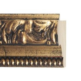 ENCADREMENT ( SANS VERRE ) BAROQUE PROFIL RENVERSE OR ANTIQUE (SECTION CADRE : 80-85 (L X H mm)) Eurobaguette 1 - Colorart 