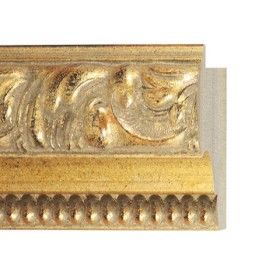 ENCADREMENT ( SANS VERRE ) BAROQUE DORE ORANGE PONCE PROFIL RENVERSE (SECTION CADRE : 80-85 (L X H mm)) Eurobaguette 1 - Colorar