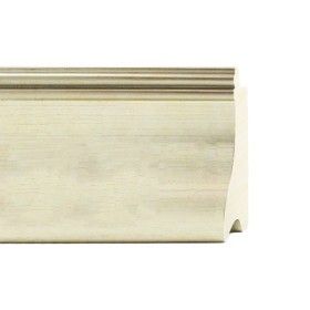 ENCADREMENT ( SANS VERRE ) DOUCINE ARGENT FILET CHAMPAGNE (SECTION CADRE : 60-26 (L X H mm)) Eurobaguette 1 - Colorart