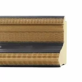 ENCADREMENT ( SANS VERRE ) PLÂTREE & ORNEMENT EN PÂTE À BOIS (SECTION CADRE : 79-49 (L X H mm)) Eurobaguette 1 - Colorart 