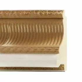 ENCADREMENT ( SANS VERRE ) PLÂTREE & ORNEMENT EN PÂTE À BOIS (SECTION CADRE : 107-54 (L X H mm)) Eurobaguette 1 - Colorart