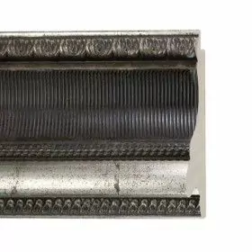 ENCADREMENT ( SANS VERRE ) BAROQUE ARGENT/NOIR PATINE AVEC CANNELURES (SECTION CADRE : 107-54 (L X H mm)) Eurobaguette 1 - Color