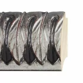 ENCADREMENT ( SANS VERRE ) BAROQUE ARGENT NOIR (SECTION CADRE : 110-68 (L X H mm)) Eurobaguette 1 - Colorart 