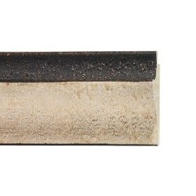 ENCADREMENT ( SANS VERRE ) CREME AVEC FILET NOIR (SECTION CADRE : 60-30 (L X H mm)) Eurobaguette 1 - Colorart