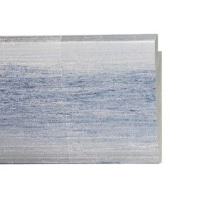 ENCADREMENT ( SANS VERRE ) ARGENT BLEU CLAIR PONCE (SECTION CADRE : 80-28 (L X H mm)) Eurobaguette 1 - Colorart 