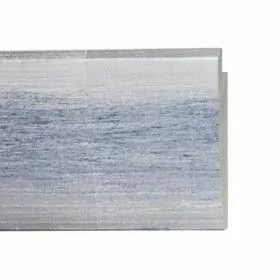 ENCADREMENT ( SANS VERRE ) ARGENT BLEU CLAIR PONCE (SECTION CADRE : 80-28 (L X H mm)) Eurobaguette 1 - Colorart 