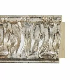 ENCADREMENT ( SANS VERRE ) BAROQUE FEUILLE DE METAL ARGENT (SECTION CADRE : 70-70 (L X H mm)) Eurobaguette 1 - Colorart 