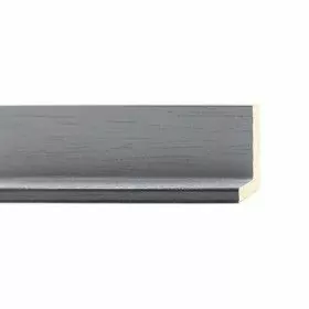 ENCADREMENT ( SANS VERRE ) "COLORBOX" CAISSE AMERICAINE GRIS BLEU ET GRIS FONCE (SECTION CADRE : 40-33 (L X H mm)) Eurobaguette