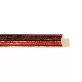 ENCADREMENT ( SANS VERRE ) "ZEPPINA" ROUGE FAIT A LA MAIN (SECTION CADRE : 18-34 (L X H mm)) Eurobaguette 1 - Colorart