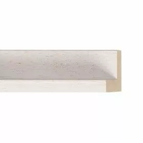 ENCADREMENT ( SANS VERRE ) CAISSE AMERICAINE BRUTE CERUSE (SECTION CADRE : 35-35 (L X H mm)) Eurobaguette 1 - Colorart