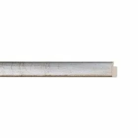 ENCADREMENT ( SANS VERRE ) FEUILLE D'ARGENT ANTIQUE (SECTION CADRE : 13-13 (L X H mm)) Eurobaguette 1 - Colorart