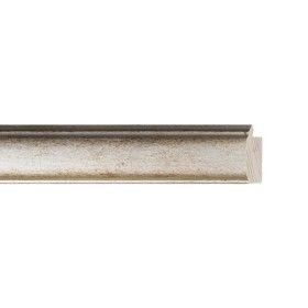 ENCADREMENT ( SANS VERRE ) FEUILLE D'ARGENT ANTIQUE (SECTION CADRE : 23-17 (L X H mm)) Eurobaguette 1 - Colorart