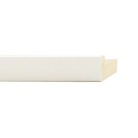 ENCADREMENT ( SANS VERRE ) HAUT PLAT PLATRE BLANC TEINTE (SECTION CADRE : 20-60 (L X H mm)) Eurobaguette 1 - Colorart