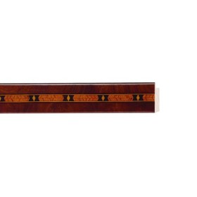 ENCADREMENT ( SANS VERRE ) MARQUETERIE LOUPE D'ORME FLECHE BRILLANT (SECTION CADRE : 20-15 (L X H mm)) Eurobaguette 1 - Colorart