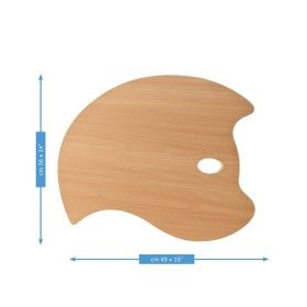 Mabef Bat - palette en hêtre huilé - 35x50cm MABEF 2 - Colorart 