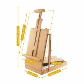 Mabef Boîte chevalet de table - hêtre huilé - hauteur de châssis max. 77cm MABEF 1 - Colorart