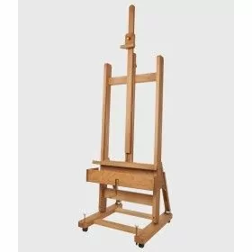 Mabef Chevalet d'atelier à manivelle - hêtre huilé - inclinable - hauteur de châssis max. 235cm MABEF 1 - Colorart
