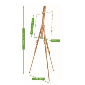 Mabef Chevalet de campagne - hêtre huilé - inclinable jusqu'à l'horizontale - hauteur de châssis max. 110cm MABEF 2 - Colorart 